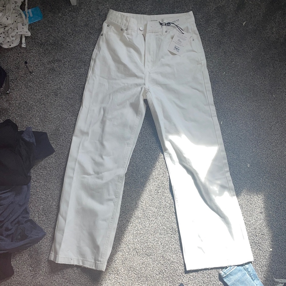 Wide Legged white jeans
